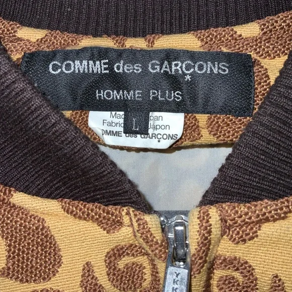 Comme des Garçons Homme Plus AD2013 Damask Long Bomber Coat